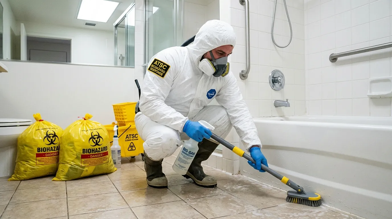 Decontamination equipment deployed for Blood Cleanup in Justice